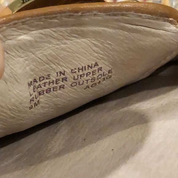 MICHAEL Michael Kors Classic Lillie Leather Moccasin Flats in Luggage Sz 9M - Picture 10 of 16